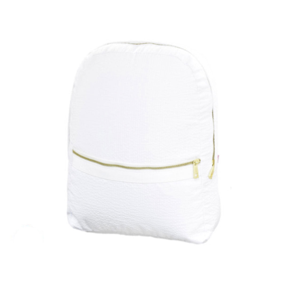 Backpack - White Seersucker