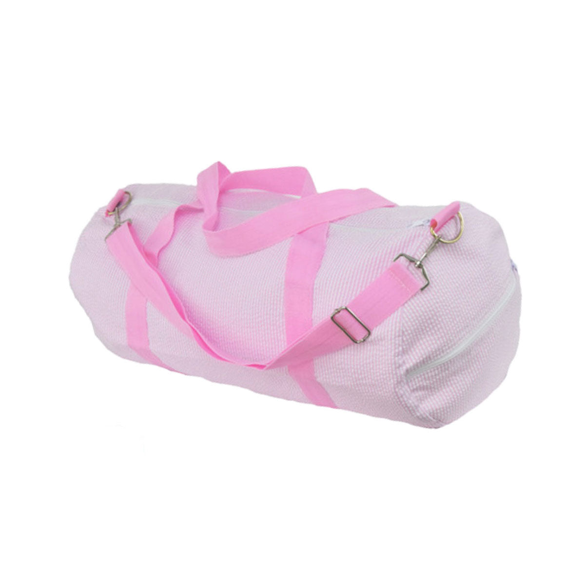 Weekender XL Duffel - Pink Seersucker