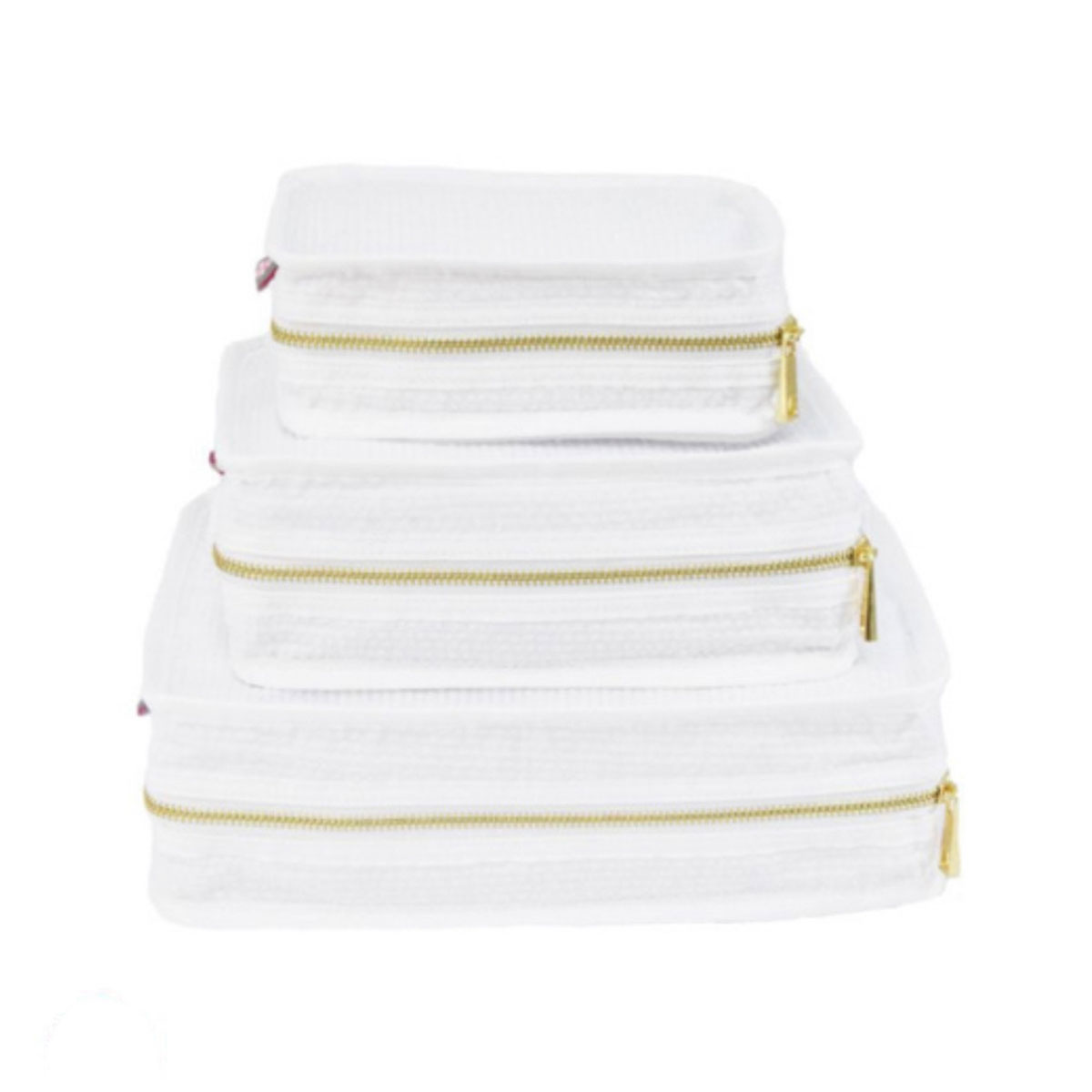 Stacking Cubes - White Seersucker