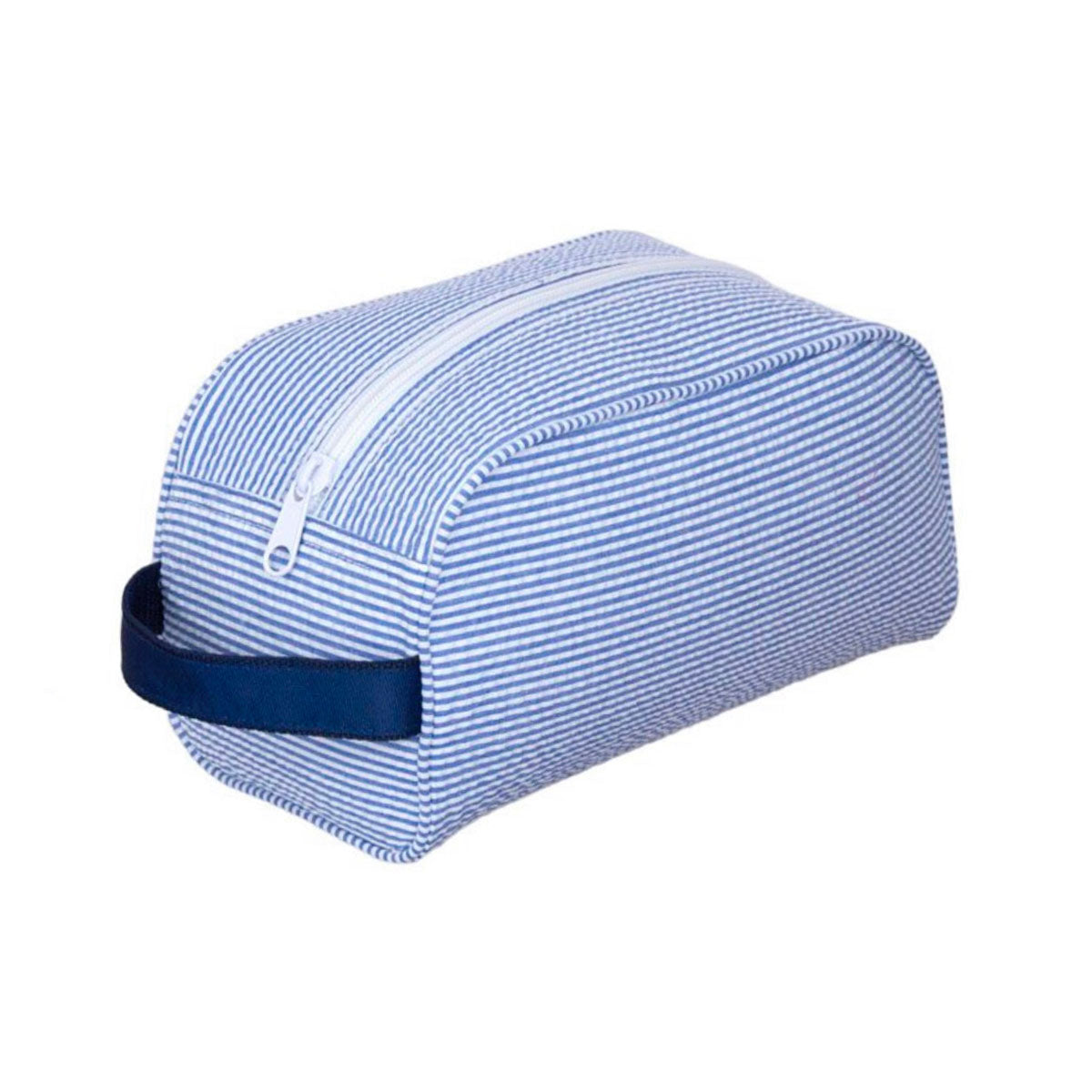 Traveler Dopp Kit - Navy Seersucker