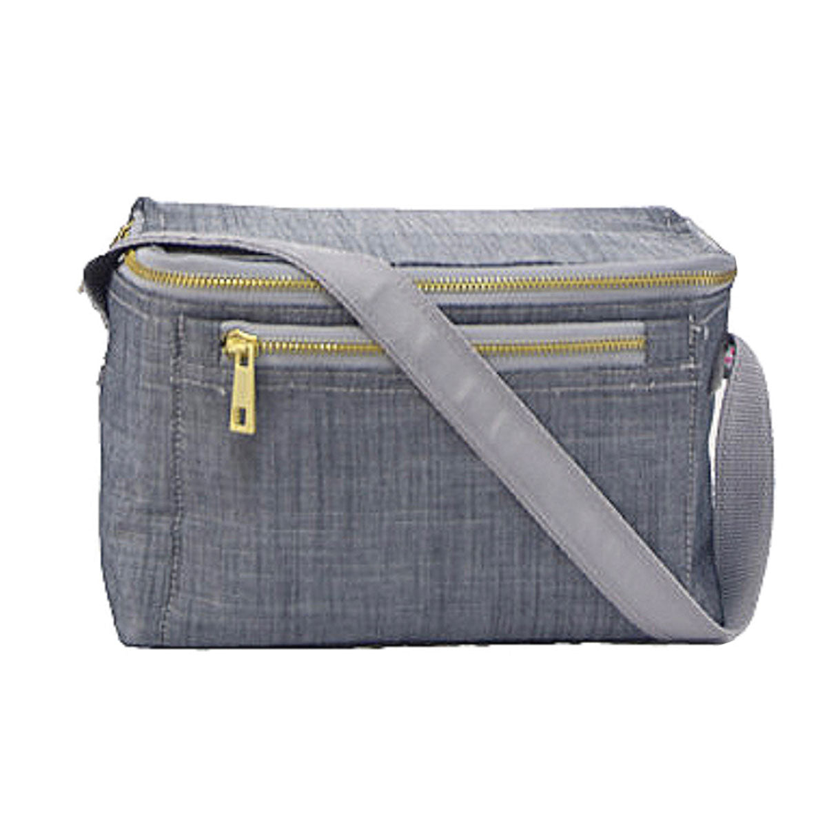 Wide Lunch Box - Grey Chambray