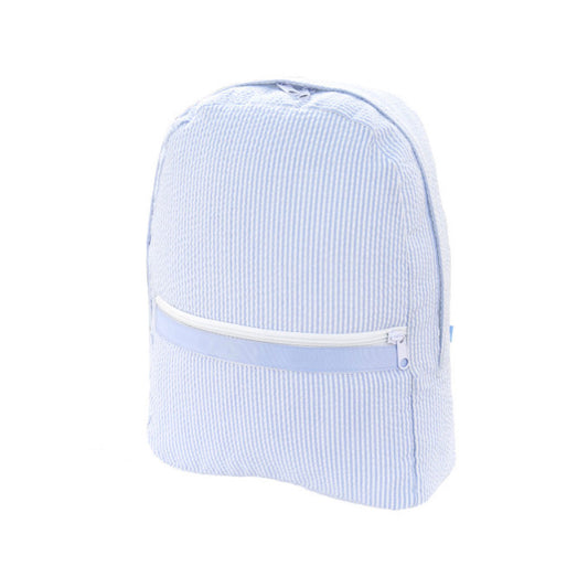 Backpack - Baby Blue Seersucker