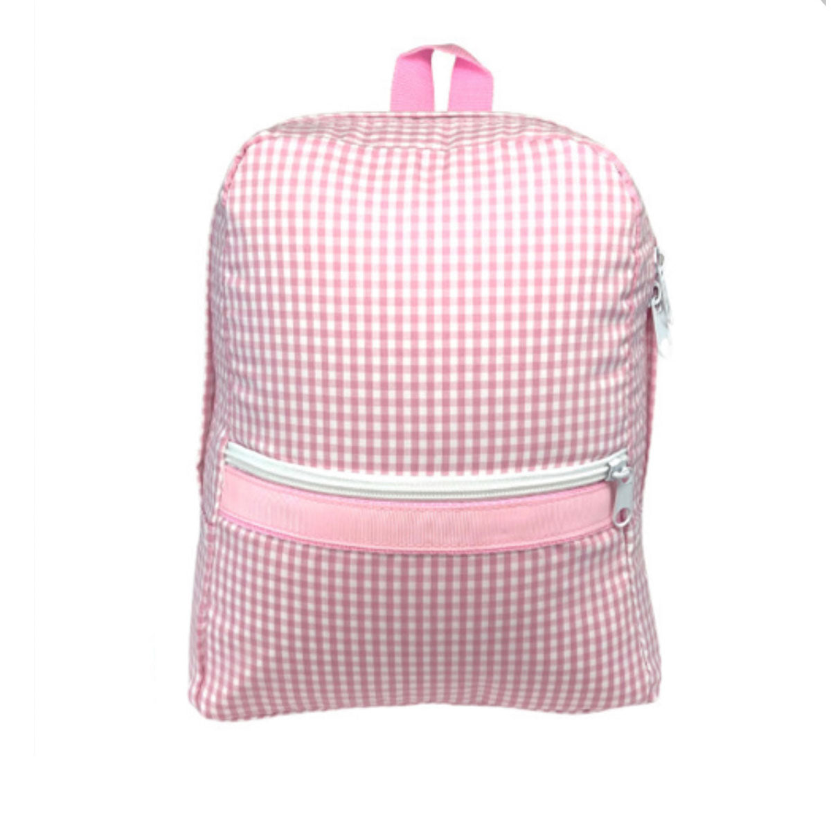 Pink Backpack Monkey Backpack - Pink Gingham – HipMonkeys