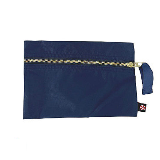 Cosmo Pouch - Navy Nylon Brass
