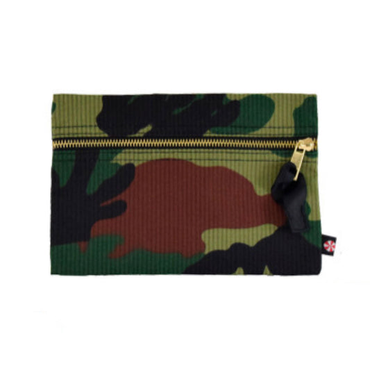 Cosmo Pouch - Woodland Seersucker