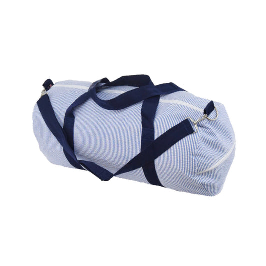 Weekender XL Duffel - Navy Seersucker