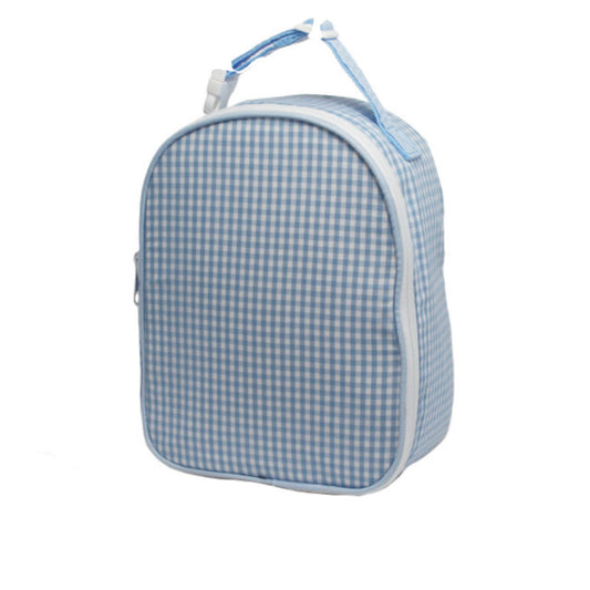 Gumdrop Insulated Bag - Baby Blue Gingham