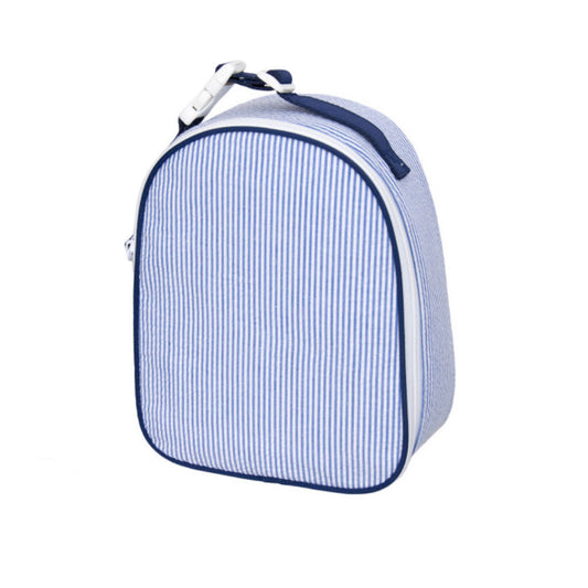 Gumdrop Insulated Bag - Navy Seersucker