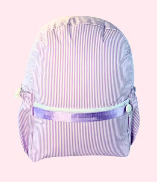 Backpack - Lavender Seersucker