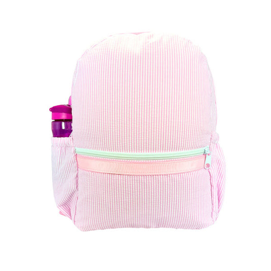 Backpack - Pink Seersucker
