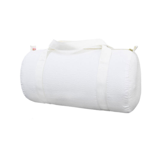 Tootsie Duffel - White Seersucker