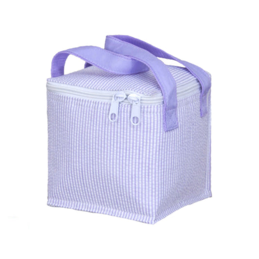 Snack Square - Lilac Seersucker