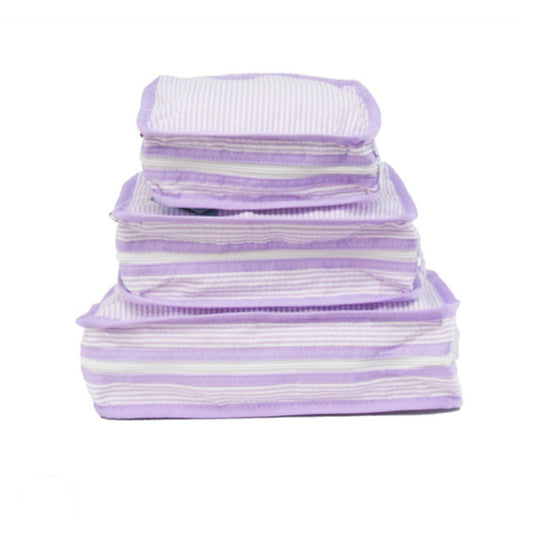 Stacking Cubes - Lilac Seersucker