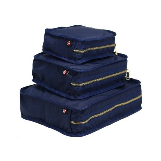 Stacking Cubes - Navy Nylon Brass