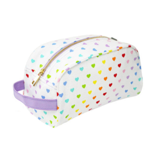 Traveler Dopp Kit - Rainbow Hearts
