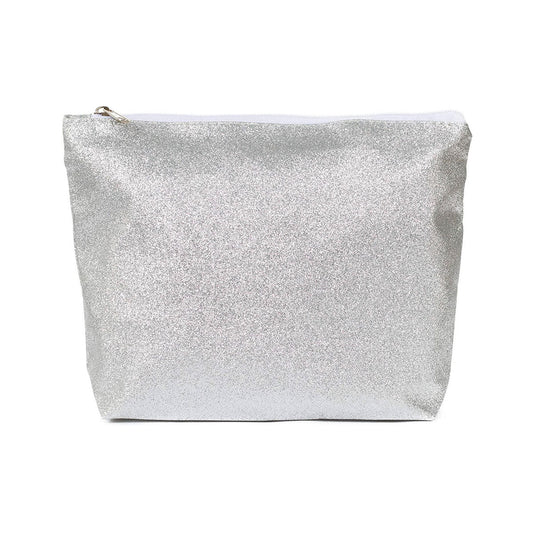Glitter Pouch - Silver